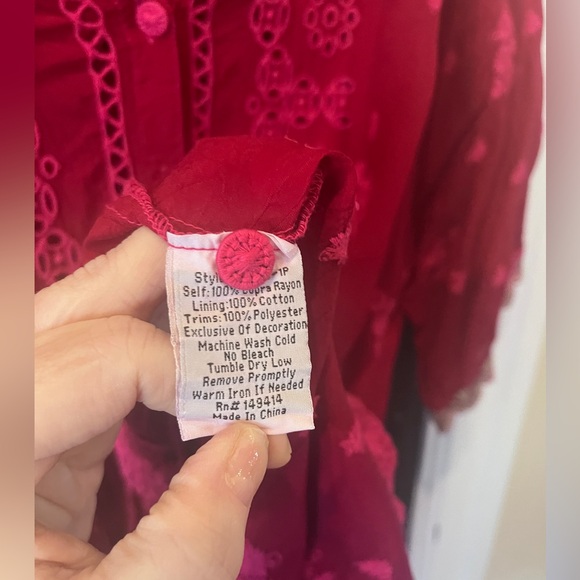 ❤️ Johnny Was Dress With Slip. Size L ❤️ - Picture 9 of 9